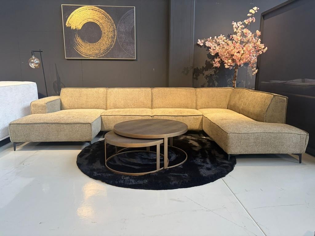 Direct ophalen | Geweven stof boucle | hoekbank | Utrecht, Huis en Inrichting, Banken | Bankstellen, Ophalen, Info@trendvortex.com