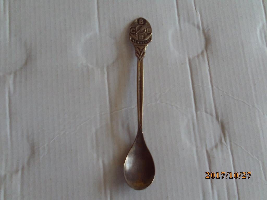 lepeltje bcbl of bclb almkerk??, Ophalen of Verzenden, Gebruikt, Rvs of Chroom