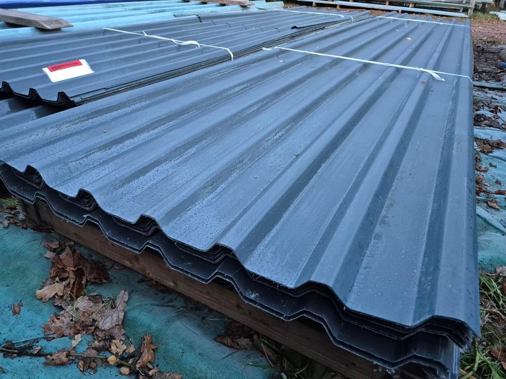 100cm werkende breedte antraciet polyes damwand div lengtes, Kunststof, ., Nieuw, 15 m² of meer