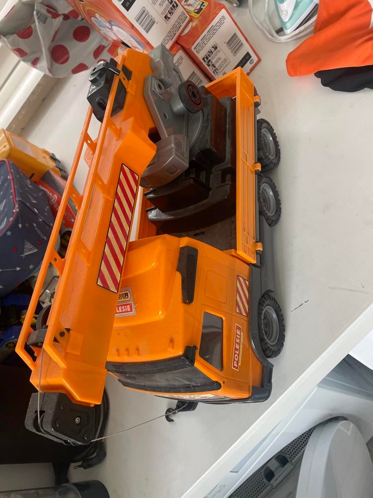 Grote speelgoed takelwagen, Ophalen, Gebruikt