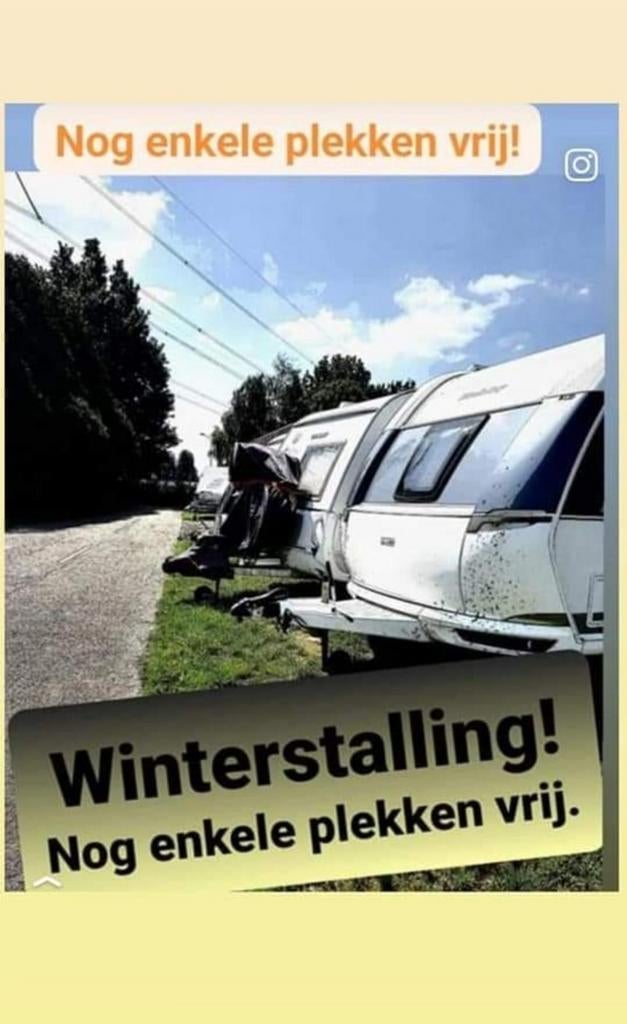 Caravanstalling voor de winter