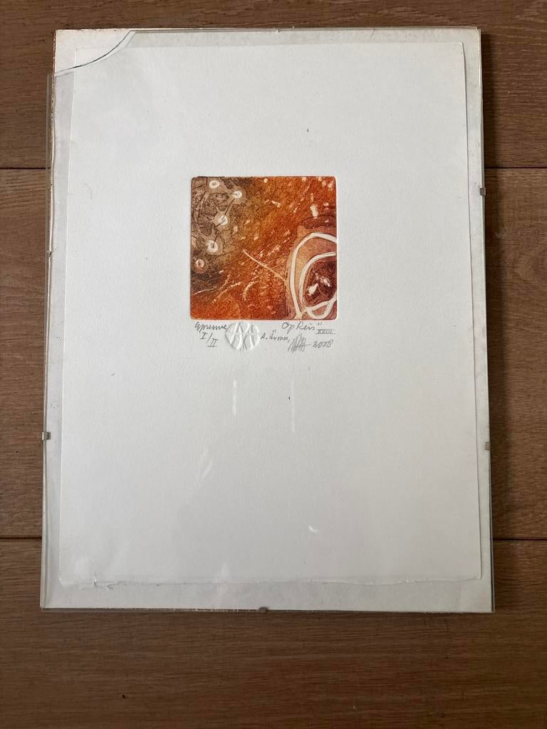 Originele ets – “Op Reis XVIII” – Ad Arma – I/II – 2000, Antiek en Kunst, Kunst | Etsen en Gravures, Ophalen of Verzenden