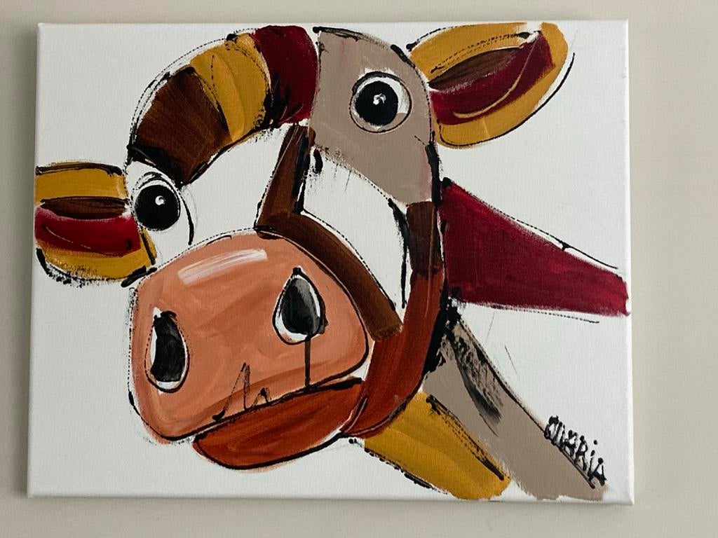 Boehh Schilderij CM Leushuis 40x50, Antiek en Kunst, Ophalen of Verzenden