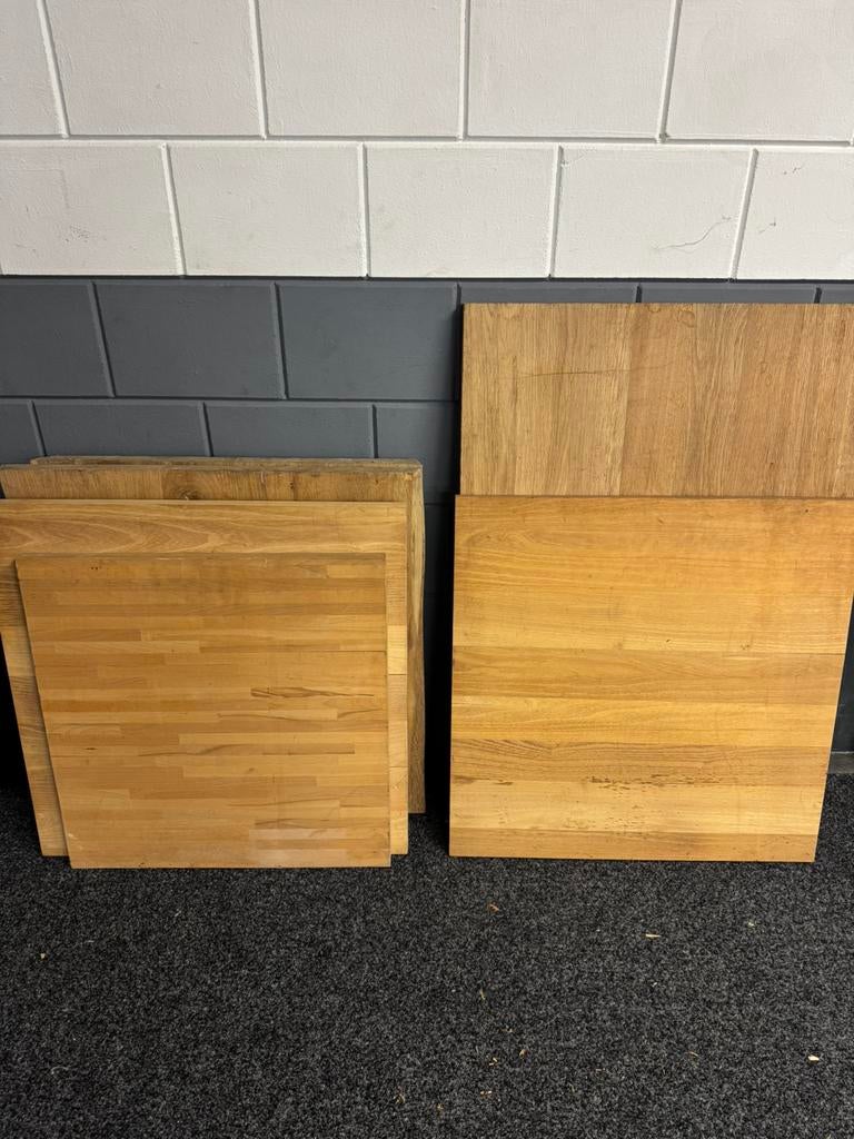 Partij bladen eikenhout  7 stuks, Ophalen, Gebruikt, 50 tot 100 cm, Eikenhout