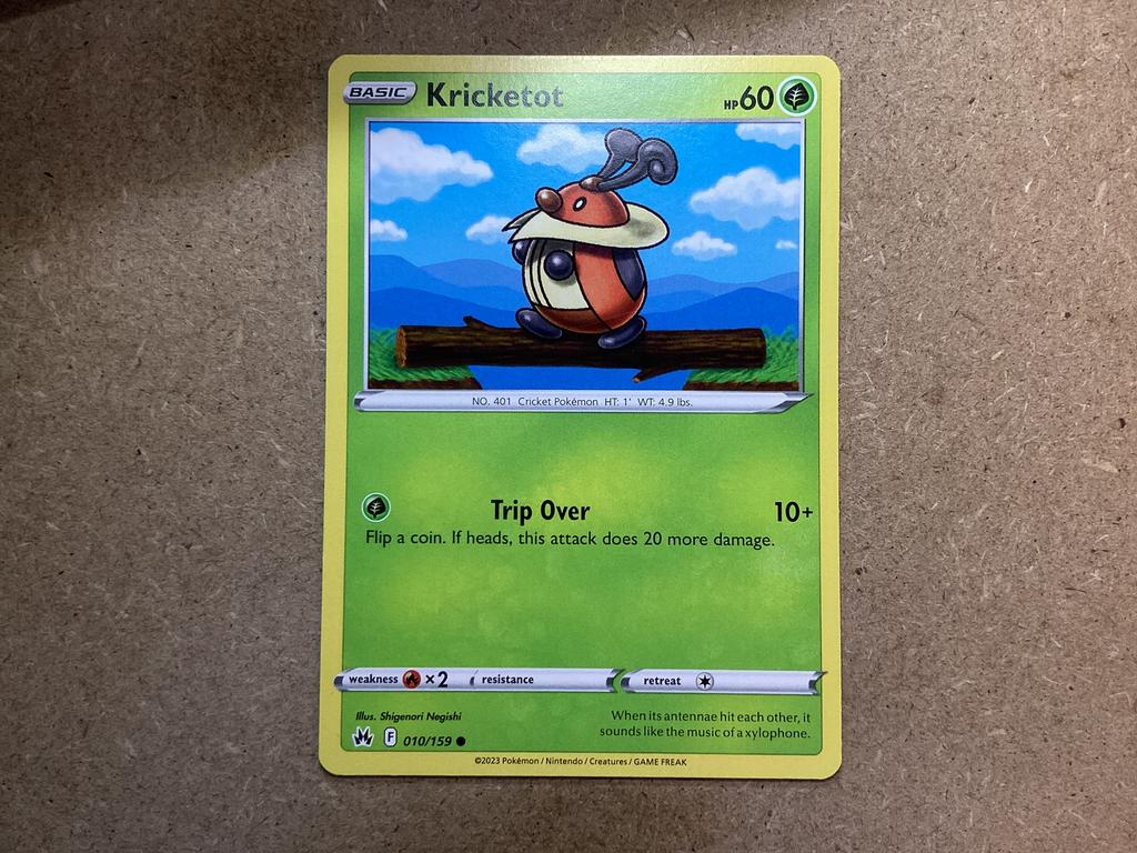 1x Kricketot [CRZ 010/159] (Near Mint), Ophalen of Verzenden, Zo goed als nieuw, Losse kaart