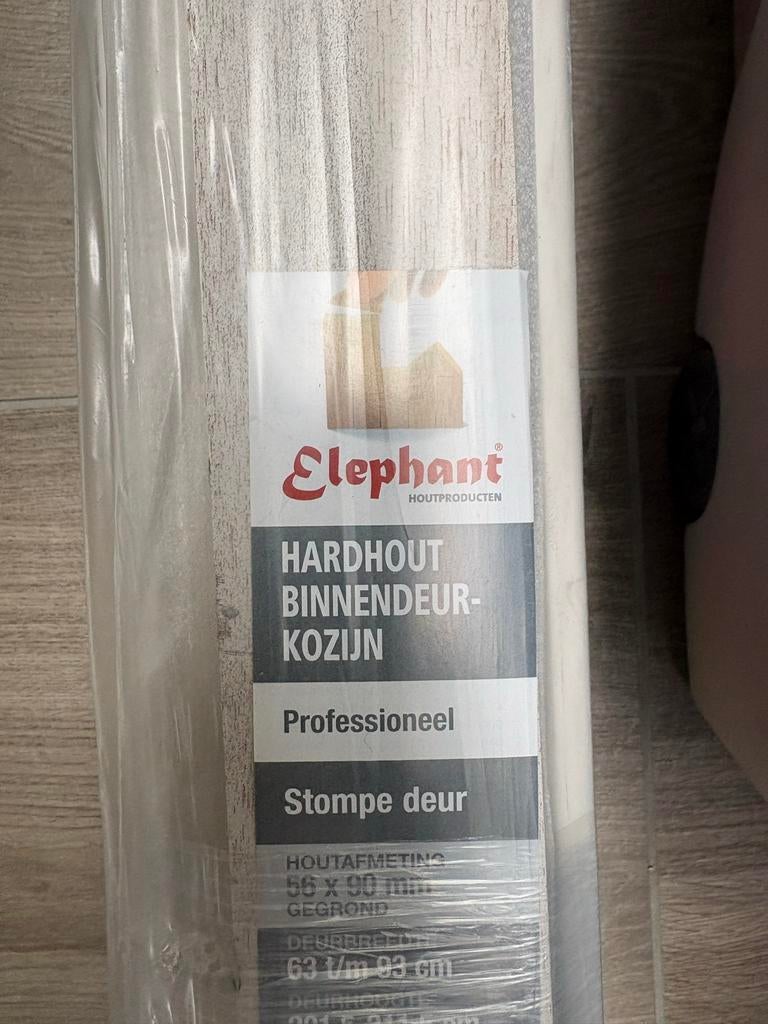Hardhouten binnendeurkozijn Elephant 63x93cm, Ophalen, Minder dan 80 cm, Binnendeur, Nieuw
