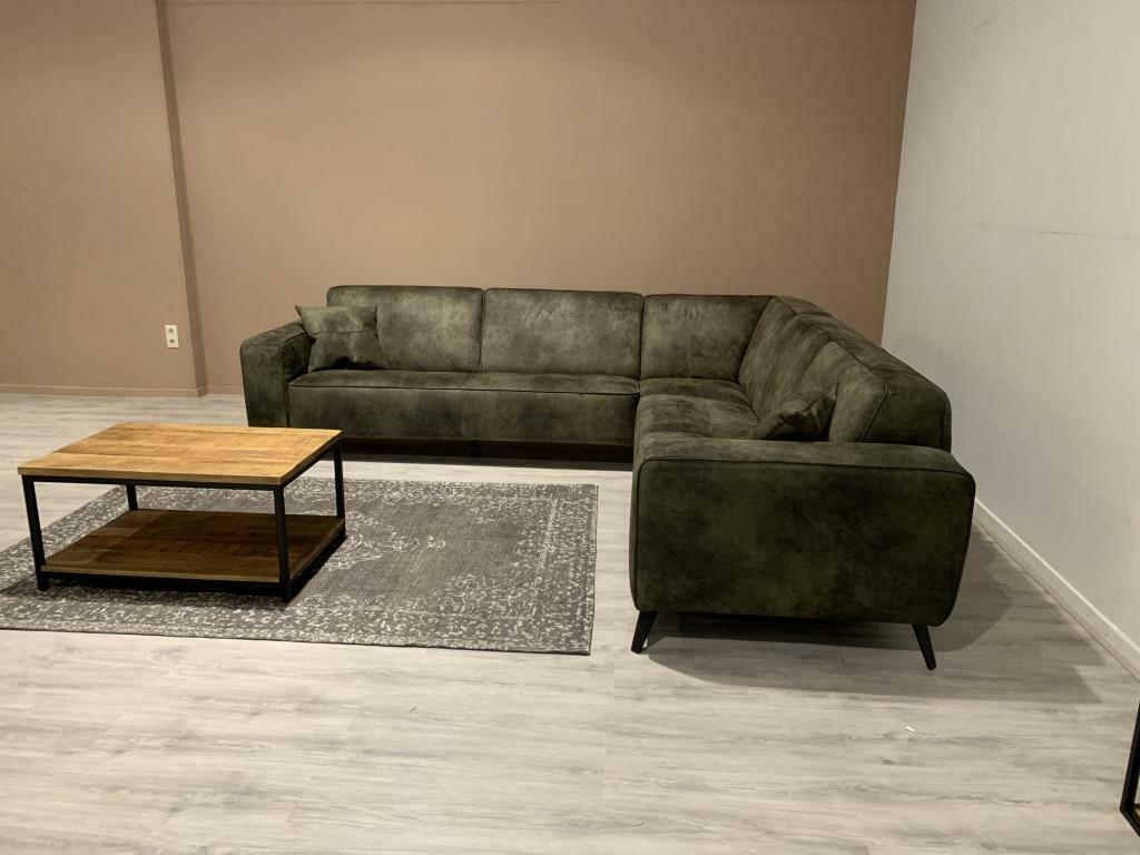 WOONWINKEL XXL Direct leverbaar Bank Croco , Lounge, 250 tot 300 cm, Leer, Overige maten, Hoekbank