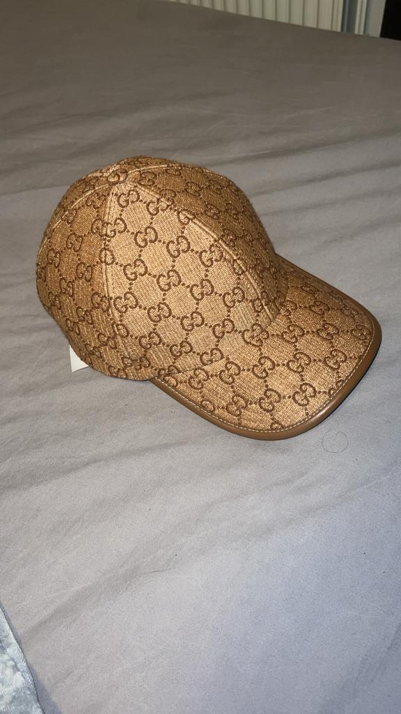 Gucci cap brown, Kleding | Heren, Hoeden en Petten, Ophalen of Verzenden, Zo goed als nieuw, 57 cm (M, 7⅛ inch) of minder, Pet