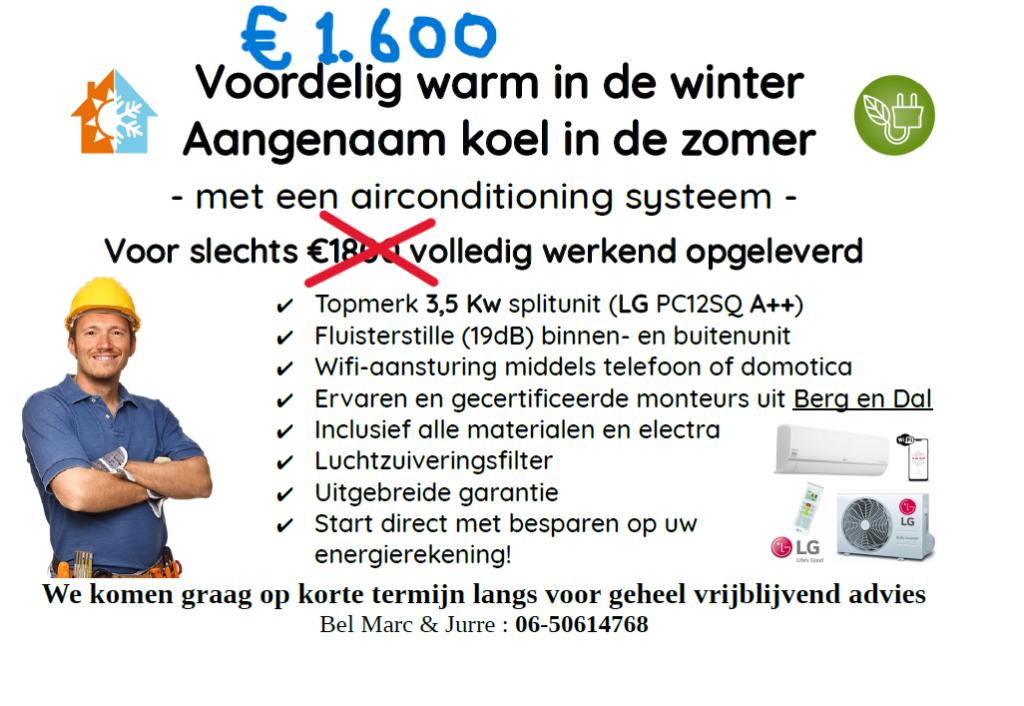 Airco Montage Regio Berg & Dal en Nijmegen, Garantie, Installatie