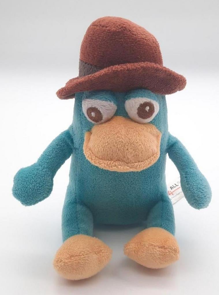 Disney Phineas & Ferb Perry knuffel ca. 17cm hoog, Ophalen of Verzenden, Overige figuren, Gebruikt, Knuffel