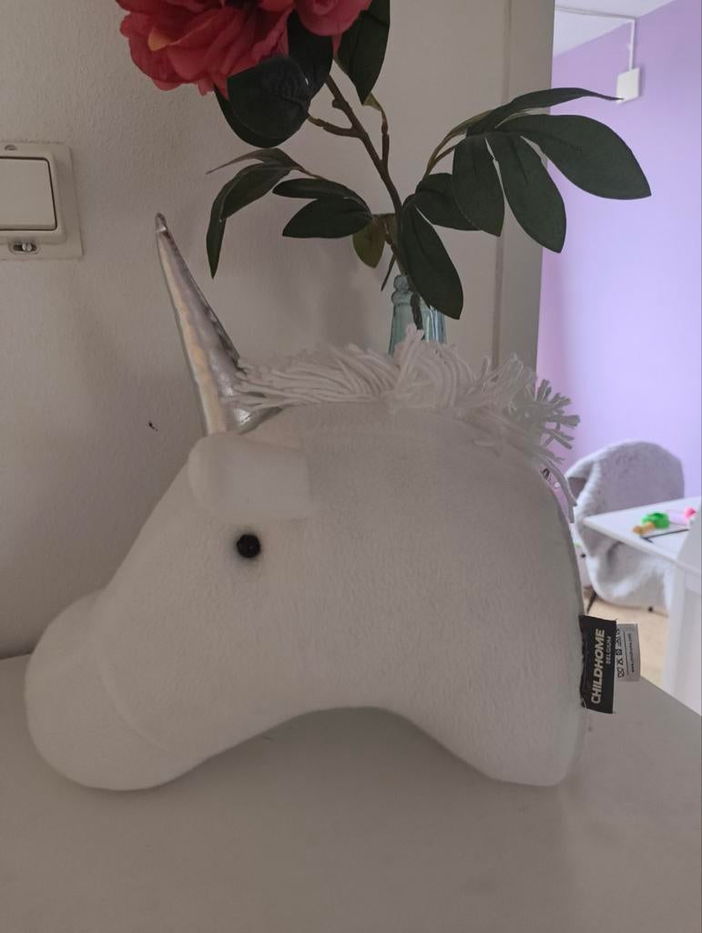 Unicorn Kop Decoratie, Ophalen of Verzenden, Zo goed als nieuw, Overige typen