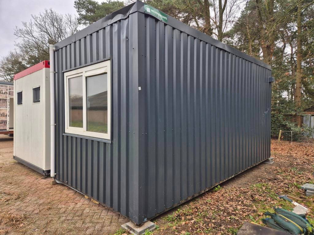 Kantoorunit bouwkeet 2 ramen container woonunit unit, Ophalen
