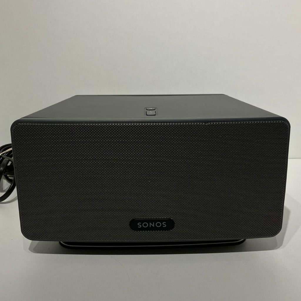 Sonos Play 3 Zwart inclusief TafelStandaard Nette Staat, Audio, Tv en Foto, Luidsprekers, Zo goed als nieuw, Front, Rear of Stereo speakers