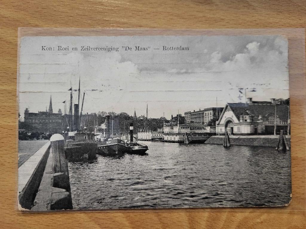 Rotterdam Roei Zeilvereniging Haven Boten 1911 Drecht, Ophalen of Verzenden, Voor 1920, Zuid-Holland