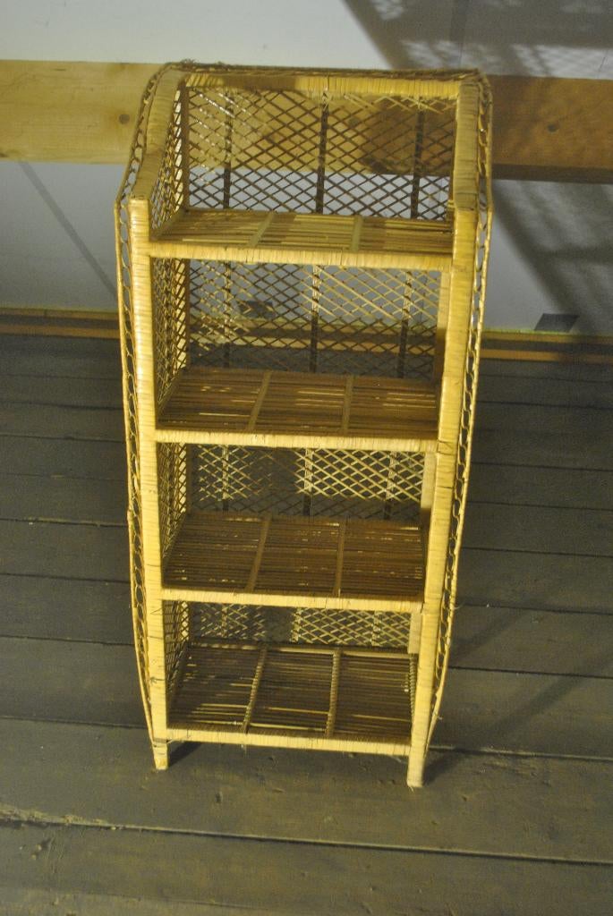 Stellingkast, rotan, vintage, Ophalen, Huis en Inrichting