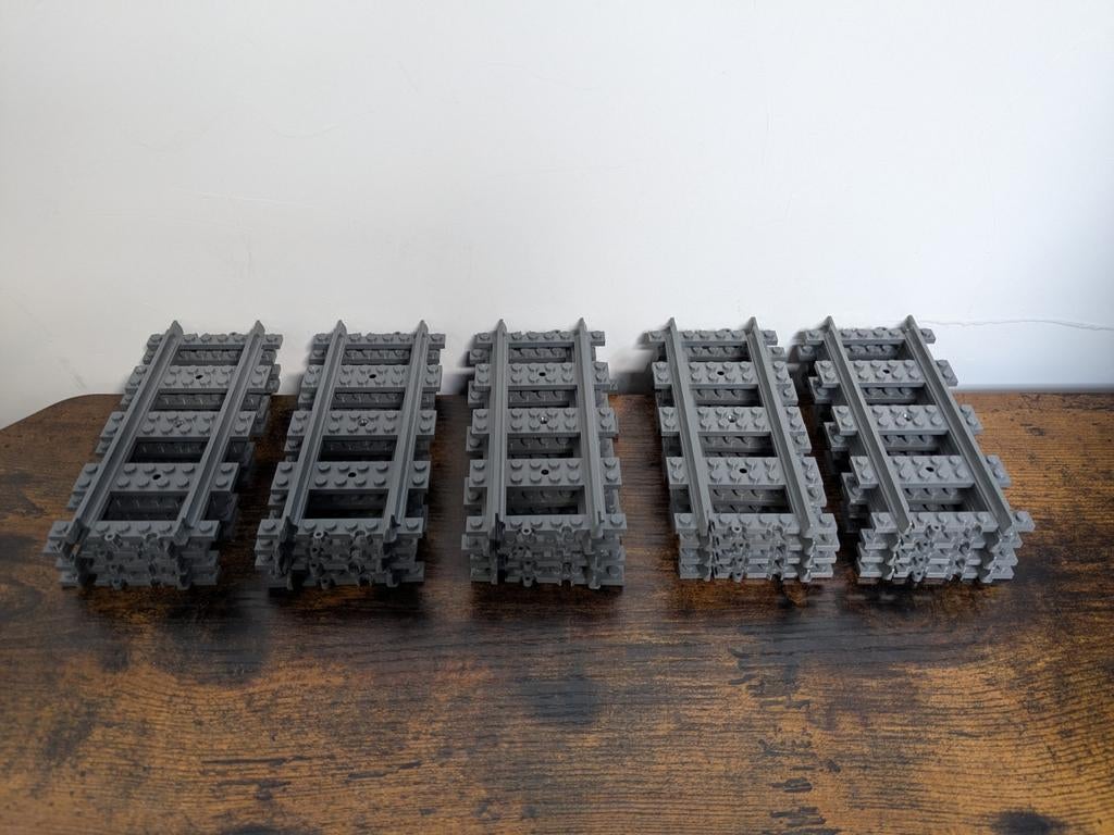 Lego rails recht 20 stuks, Ophalen of Verzenden, Zo goed als nieuw