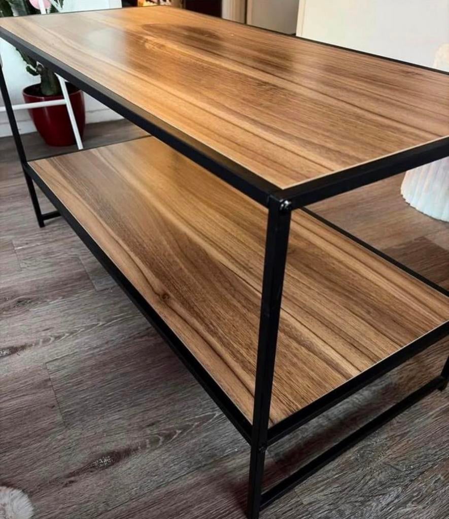 Salontafel - 90x40x45 cm, Gebruikt, Metaal, Minder dan 50 cm, Rechthoekig