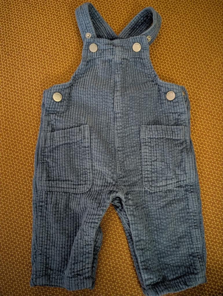 Tuinbroek/overall Hema, blauw, maat 62, nieuwstaat, Broekje, Jongetje of Meisje, Nieuw, Ophalen of Verzenden