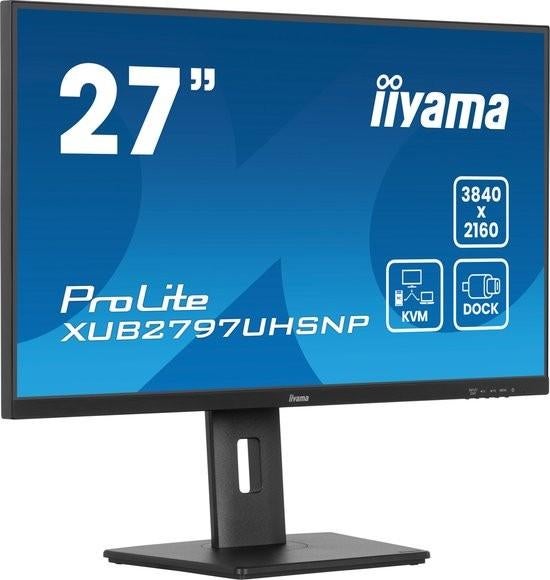 iiyama ProLite XUB2797UHSNP-B1 - 27" 4K USB-C Monitor, Iiyama, IPS, Apex Electronics, Nieuw