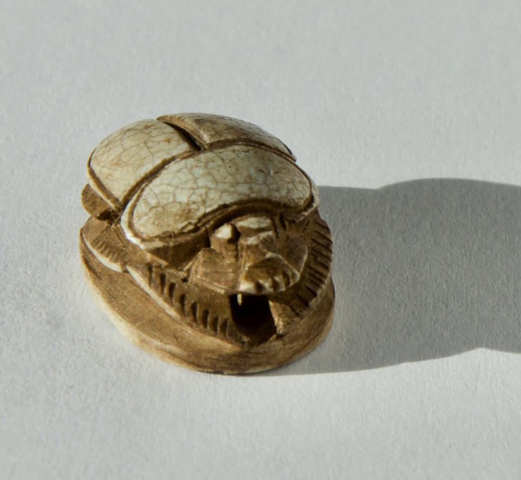 Authentieke Egyptische mummie-scarabee., Ophalen of Verzenden