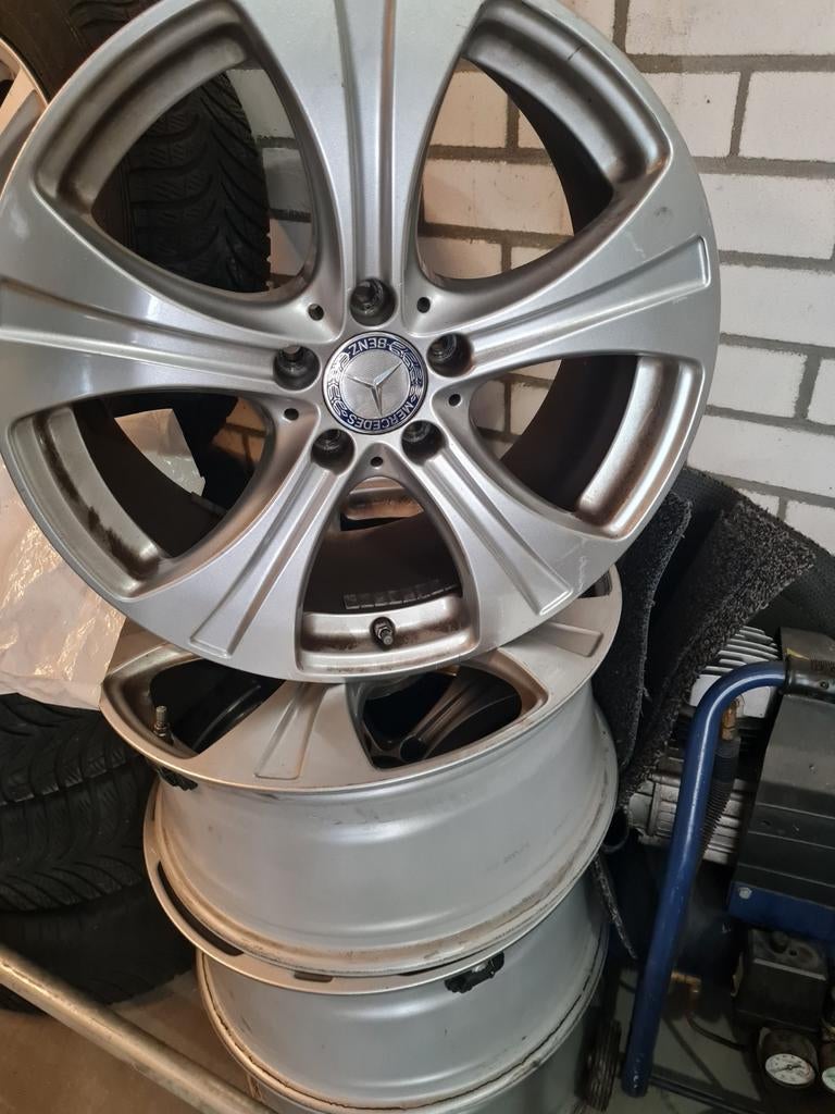Set originele Mercedes GLC velgen, 18 inch, Gebruikt, Velg(en), Ophalen of Verzenden