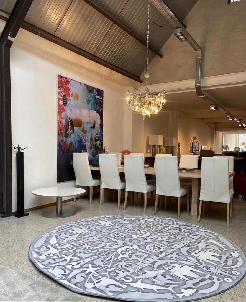 Moooi carpet Firmship 250 rond, Huis en Inrichting, Stoffering | Tapijten en Kleden, Ophalen, Zo goed als nieuw, Rond