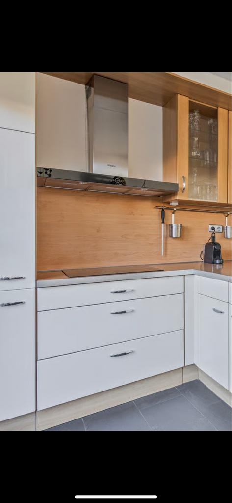 Whirlpool AKR7591IX Wandschouw Afzuigkap 90cm, Ophalen, Gebruikt, Wandschouwkap, 600 tot 800 m³ per uur