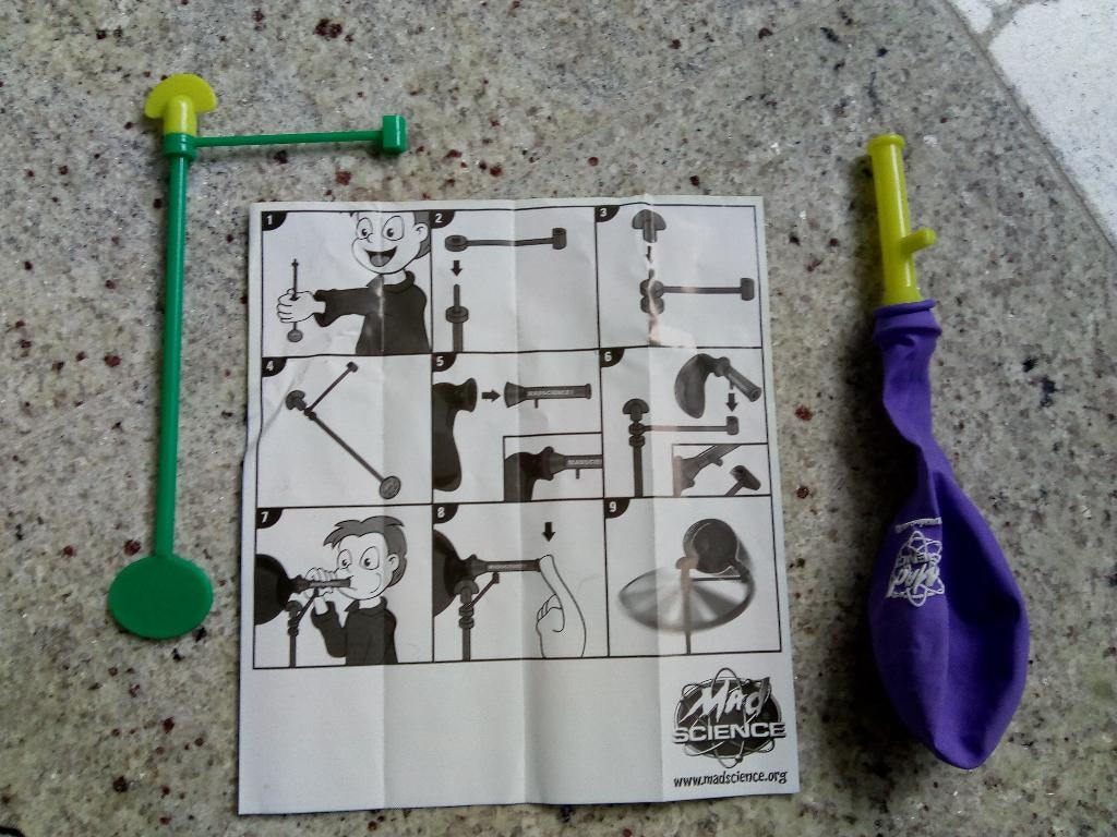 Mad Science ballon molen (W), Ophalen of Verzenden, Zo goed als nieuw