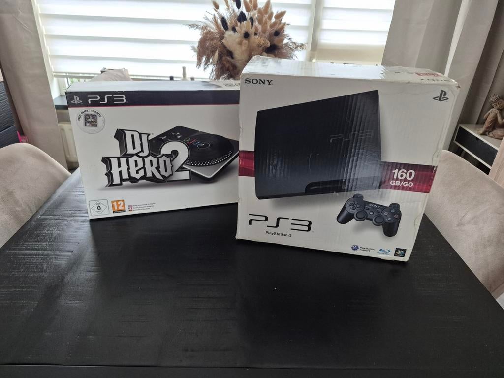 PlayStation 3 160GB + DJ Hero set, Spelcomputers en Games, Spelcomputers | Sony PlayStation 3, Ophalen of Verzenden, 60 GB, Zonder controller