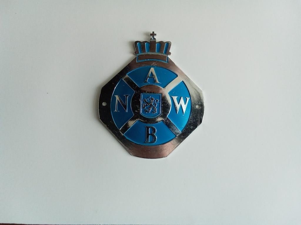 Vintage ANWB Voertuig Plaatje Aluminium, Ophalen of Verzenden, Gebruikt, Merk, Speldje of Pin