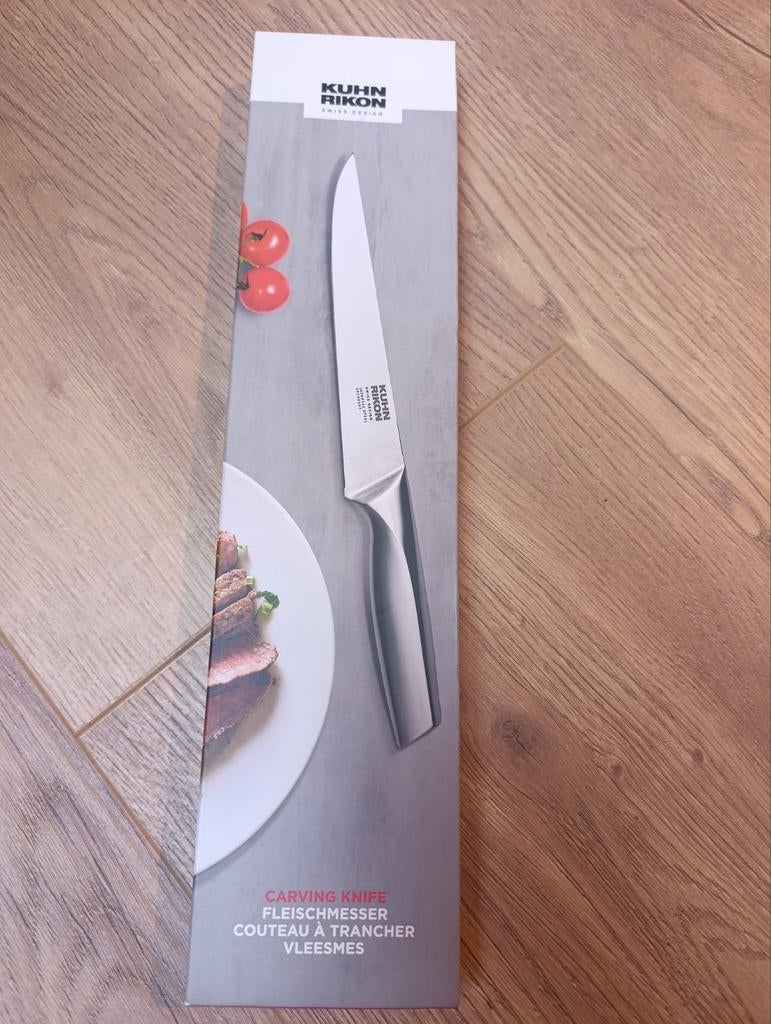 Kuhn Rikon vleesmes - Nieuw in verpakking, Nieuw, Ophalen of Verzenden, Rvs of Chroom, Vaatwasserbestendig