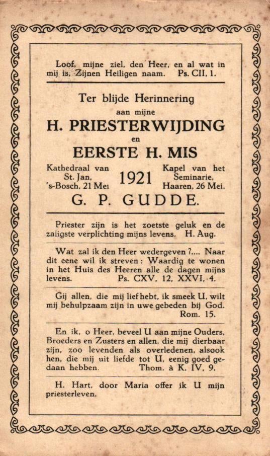 Gudde G.P. 's-Bosch 1921 Haaren, Ophalen of Verzenden