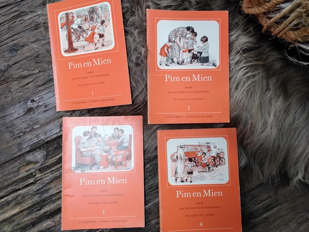 Oude serie Pim en Mien 1978, Antiek en Kunst, Ophalen of Verzenden