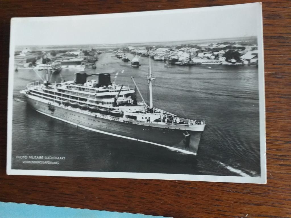 m.s. Willem Ruys van de Rotterdamsche Lloyd, Verzenden, Zo goed als nieuw, Kaart, Foto of Prent