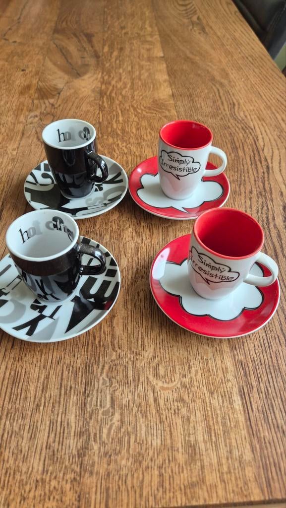Espresso kopjes set, Huis en Inrichting, Gebruikt, Keramiek, Ophalen of Verzenden, Overige stijlen