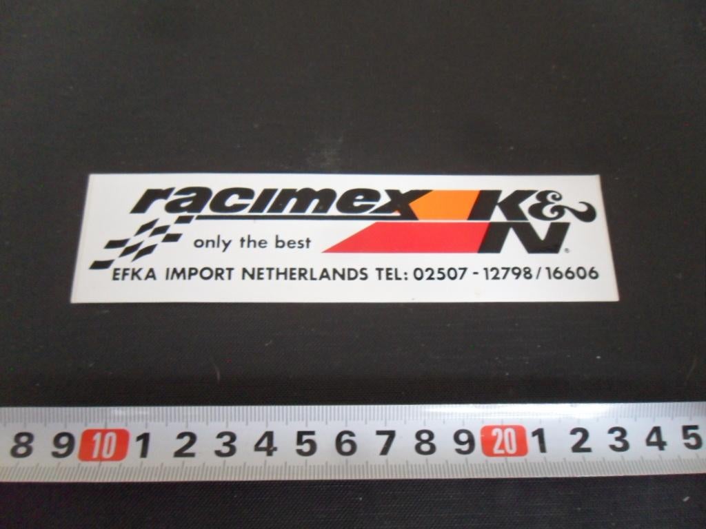 sticker racemex K&N only the best EFKA import zandvoort, Ophalen, Zo goed als nieuw
