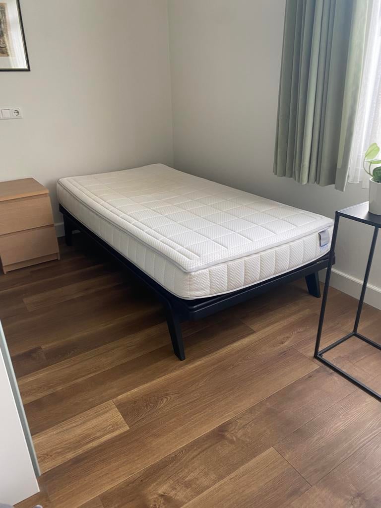 Auping Original bed zwart - z.g.a.n., Ophalen, Verstelbaar, Eenpersoons, Zwart
