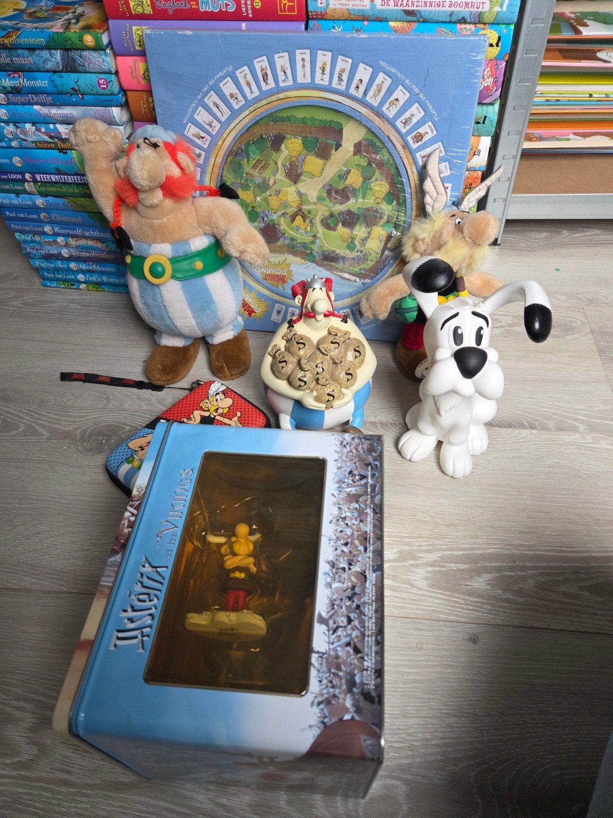Asterix en Obelix verzameling oa Plastoy spellen spaarpot, Ophalen of Verzenden, Asterix en Obelix, Zo goed als nieuw, Beeldje of Figuurtje