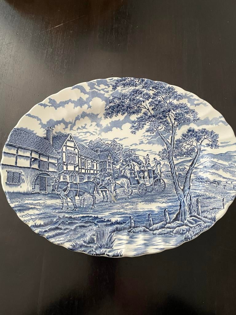 Vintage Myott Royal Mail Staffordshire serveerschaal, Antiek en Kunst, Antiek | Servies los, Ophalen of Verzenden