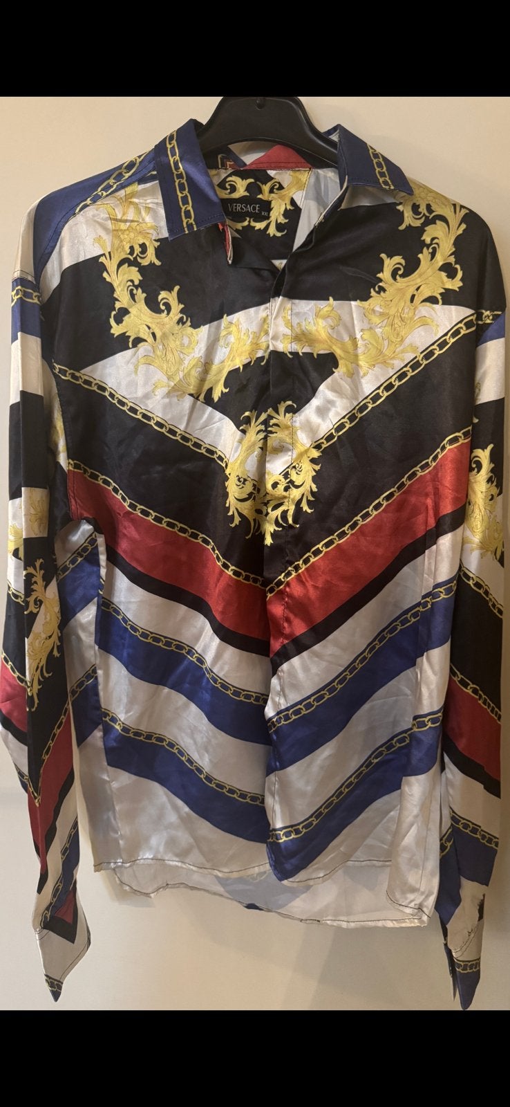 Versace overhemd, Kleding | Heren, Overhemden, Ophalen of Verzenden, Zo goed als nieuw, Overige kleuren, Overige halswijdtes