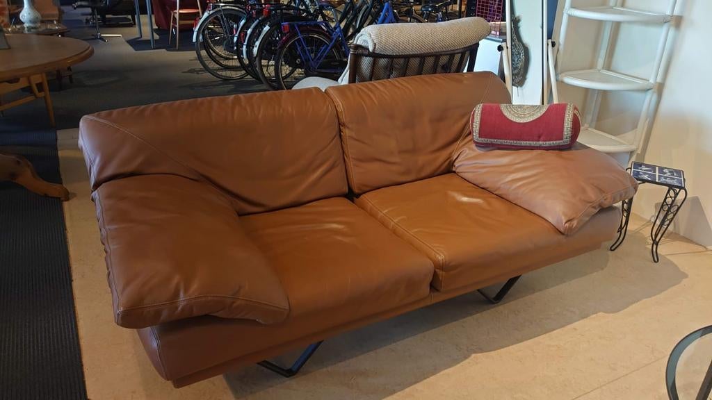 Durlet Cornelius bank ca 1.80 breed, Ophalen of Verzenden, Gebruikt, 75 tot 100 cm, Leer