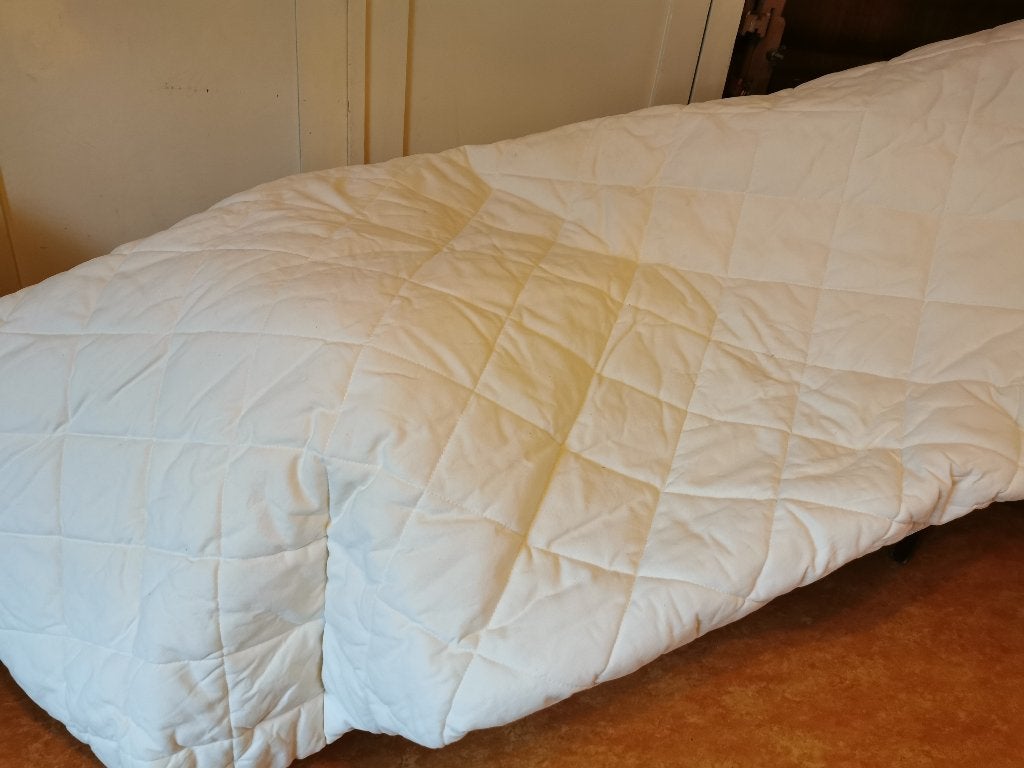 Hoes overtrek Kaya écru voor Ikea slaapbank Beddinge, Katoen, Overige kleuren, 200 cm, 140 cm