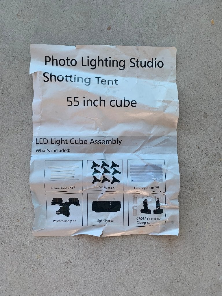 Photo Lighting Studio Shooting Tent 55 inch cube, Ophalen, Overige merken, Inklapbaar, Overige typen