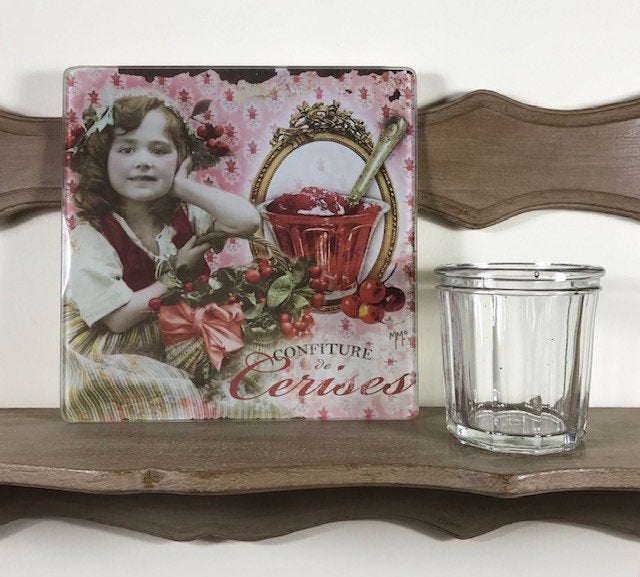 Antieke Franse confiture pot jampot kristalglas, Ophalen of Verzenden