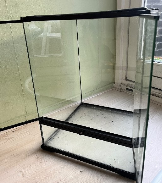 Exo Terra 45x45x60cm Terrarium (incl. achterwand), Dieren en Toebehoren, Ophalen, Gebruikt, Terrarium of Paludarium