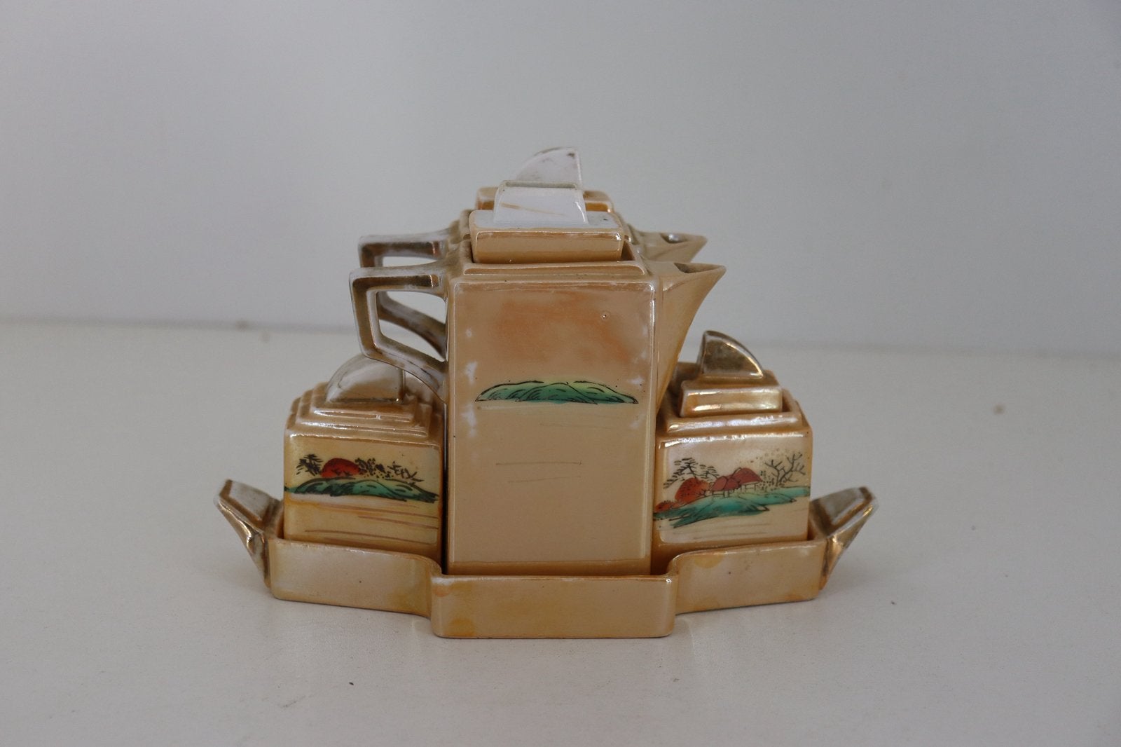 Vintage Japans lusterware miniatuur theeservies, Ophalen of Verzenden