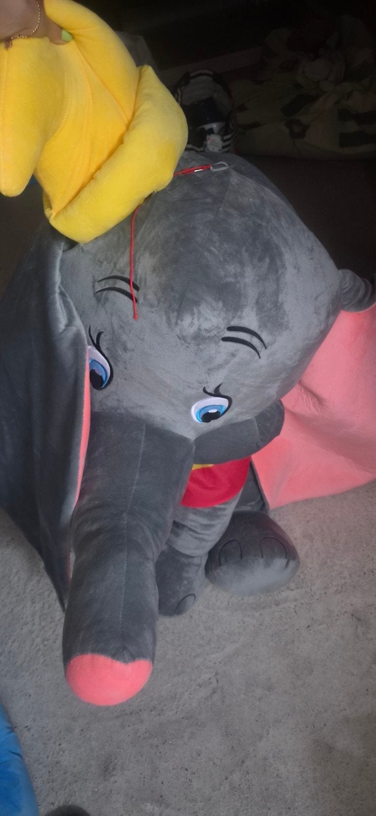 Grote Dumbo knuffel - Disney Olifant, Kinderen en Baby's, Ophalen, Disney, Grijs, Middelgroot (20 tot 80 cm)