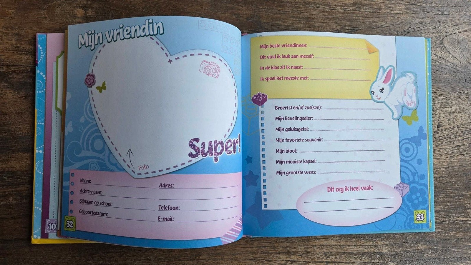 LEGO Friends Vriendenboekje met illustraties van de LEGO, Ophalen of Verzenden, Zo goed als nieuw, Meisje