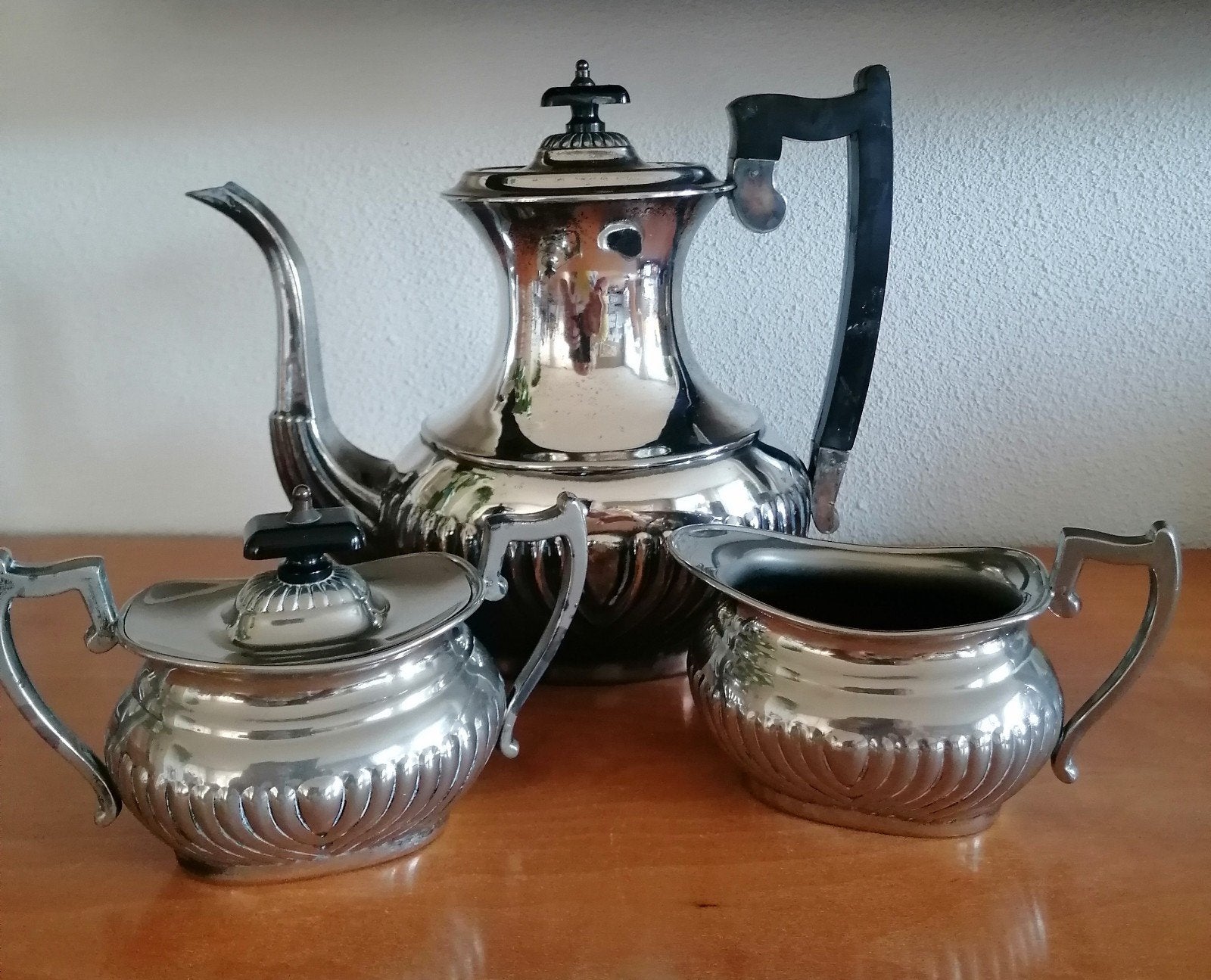 Vintage Leonard Silverplate Koffie- en Theeservies, Antiek en Kunst, Ophalen of Verzenden