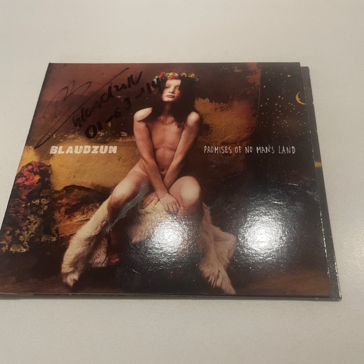 Gesigneerde Blaudzun - Promises of No Man's Land CD, Ophalen of Verzenden, Zo goed als nieuw, Album, Gesigneerd